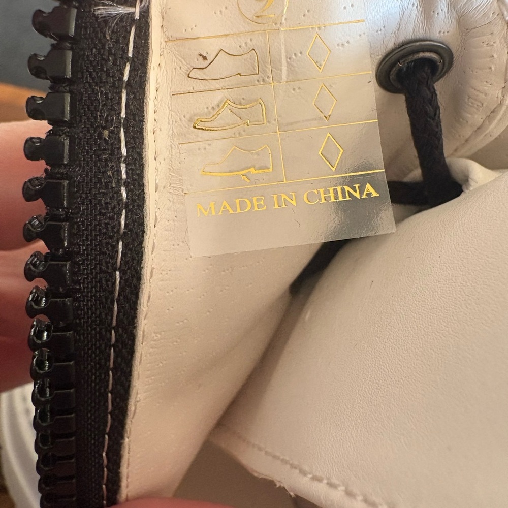 Demonia Platform Combat Boots Women’s Size 9 White - image 7